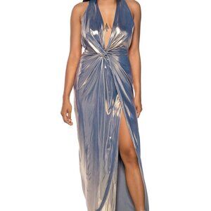 Akira Metallic Maxi Dress | Size M